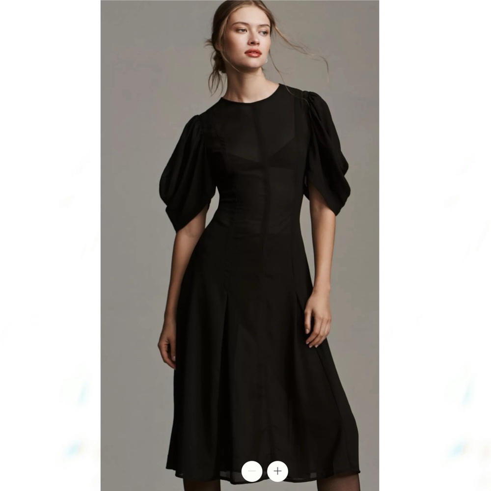 Anthropologie Modern Sheer Midi Dress